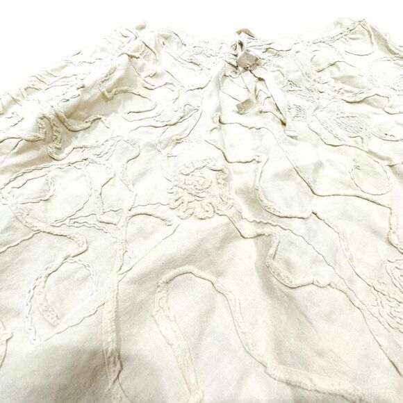 MAX STUDIO Khaki A Line Embroidery NWT Fully Lined Size Large $78 MSRP - Picture 9 of 10